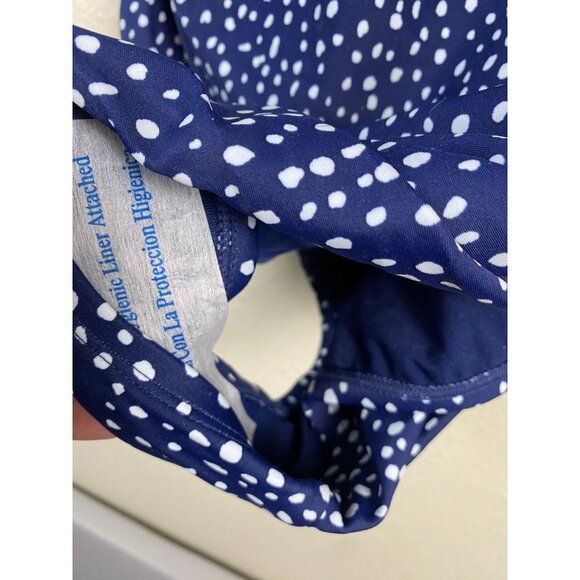 New Kona Sol One Piece Swimsuit womens Plus size 20 Full Seat Coverage Blue dots - Picture 8 of 12